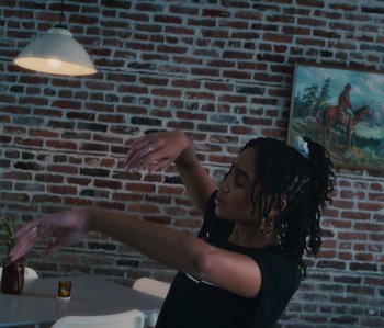 Movie still from “Janette King - Love Another” (2019), directed by Lawrence Le Lam – Medium shot, Low angle