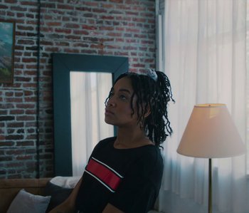 Movie still from “Janette King - Love Another” (2019), directed by Lawrence Le Lam – Medium shot, Over the shoulder angle