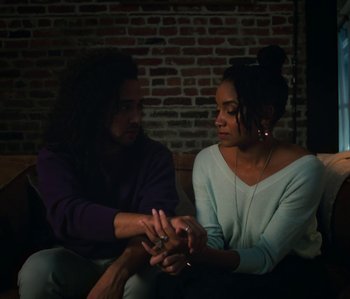 Movie still from “Janette King - Love Another” (2019), directed by Lawrence Le Lam – Medium shot, High angle