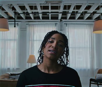 Movie still from “Janette King - Love Another” (2019), directed by Lawrence Le Lam – Medium shot, Low angle