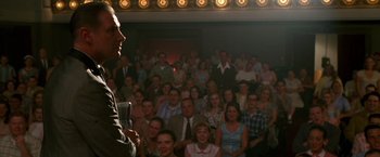 Movie still from “Walk the Line” (2005), directed by James Mangold – Medium shot, Over the shoulder angle
