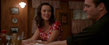 Movie still from “Walk the Line” (2005), directed by James Mangold – Medium shot, Over the shoulder angle