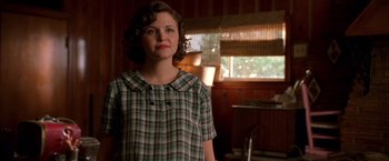 Movie still from “Walk the Line” (2005), directed by James Mangold – Medium shot, Over the shoulder angle