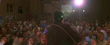 Movie still from “Walk the Line” (2005), directed by James Mangold – Wide shot, Low angle