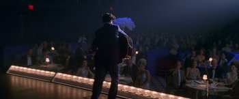 Movie still from “Walk the Line” (2005), directed by James Mangold – Wide shot, Over the shoulder angle