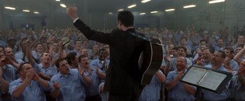 Movie still from “Walk the Line” (2005), directed by James Mangold – Wide shot, High angle