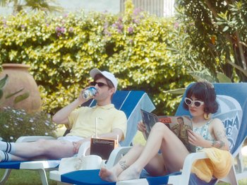 Movie still from “Colectivo Da Silva - Marina d’Or” (2019), directed by Kirkpatrick Buffet – Wide shot, High angle