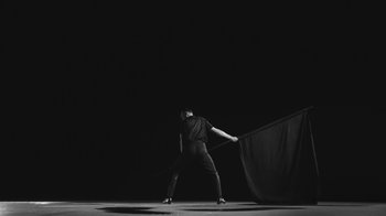 Movie still from “De Staat - Tie Me Down feat. Luwten” (2019), directed by Ruben Van Leer – Wide shot, Low angle