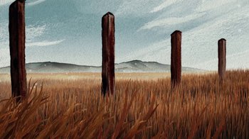 Movie still from “Kishi Bashi - Violin Tsunami” (2019), directed by Mike McCoy – Extreme Wide shot, Low angle