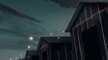 Movie still from “Kishi Bashi - Violin Tsunami” (2019), directed by Mike McCoy – Extreme Wide shot, Low angle