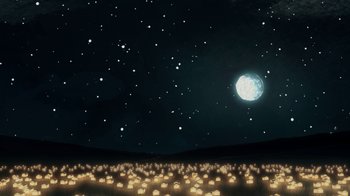 Movie still from “Kishi Bashi - Violin Tsunami” (2019), directed by Mike McCoy – Extreme Wide shot, High angle