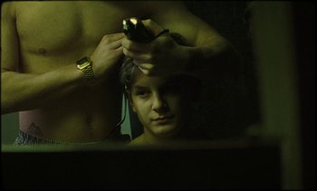 Movie still from “Premiere_ Jordan Klassen - Virtuous Circle” (2019), directed by Farhad Ghaderi – Close Up shot, Over the shoulder angle