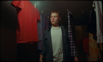 Movie still from “Premiere_ Jordan Klassen - Virtuous Circle” (2019), directed by Farhad Ghaderi – Medium shot, Low angle