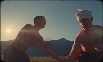Movie still from “Premiere_ Jordan Klassen - Virtuous Circle” (2019), directed by Farhad Ghaderi – Medium shot, Low angle