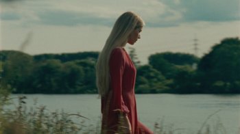 Movie still from “Purple Pilgrims - Two Worlds Apart” (2019), directed by W.A.M Bleakley – Medium shot, Low angle