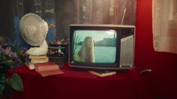 Movie still from “Purple Pilgrims - Two Worlds Apart” (2019), directed by W.A.M Bleakley – Medium shot, High angle