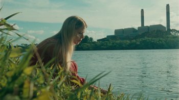 Movie still from “Purple Pilgrims - Two Worlds Apart” (2019), directed by W.A.M Bleakley – Medium shot, Low angle