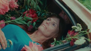 Movie still from “Purple Pilgrims - Two Worlds Apart” (2019), directed by W.A.M Bleakley – Close Up shot, High angle