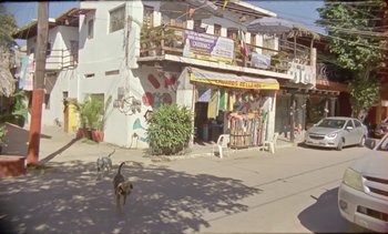 Movie still from “Loving - Nihilist Kite Flyer” (2019), directed by Ft. Langley – Extreme Wide shot, Low angle