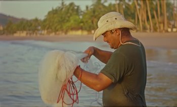 Movie still from “Loving - Nihilist Kite Flyer” (2019), directed by Ft. Langley – Medium shot, Low angle