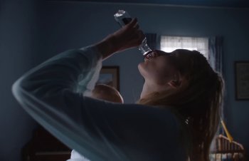 Movie still from “The Lumineers - Gloria” (2019), directed by Kevin Phillips – Extreme Close Up shot, Low angle