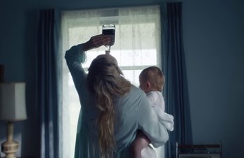 Movie still from “The Lumineers - Gloria” (2019), directed by Kevin Phillips – Medium shot, Low angle