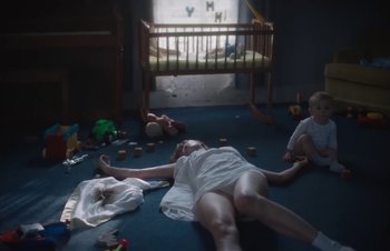 Movie still from “The Lumineers - Gloria” (2019), directed by Kevin Phillips – Wide shot, High angle