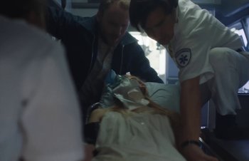 Movie still from “The Lumineers - Gloria” (2019), directed by Kevin Phillips – Medium shot, Over the shoulder angle