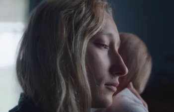 Movie still from “The Lumineers - Gloria” (2019), directed by Kevin Phillips – Close Up shot, Low angle