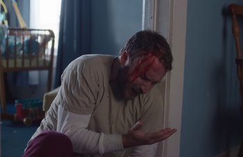 Movie still from “The Lumineers - Gloria” (2019), directed by Kevin Phillips – Medium shot, Low angle