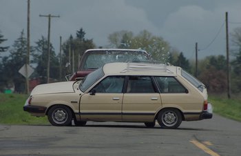 Movie still from “The Lumineers - Gloria” (2019), directed by Kevin Phillips – Wide shot, Low angle