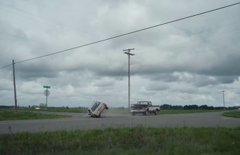Movie still from “The Lumineers - Gloria” (2019), directed by Kevin Phillips – Extreme Wide shot, Low angle