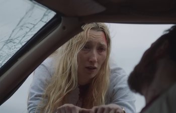 Movie still from “The Lumineers - Gloria” (2019), directed by Kevin Phillips – Close Up shot, Over the shoulder angle