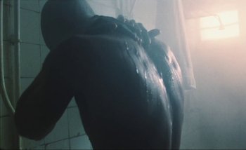 Movie still from “Andrzej Mrozek - Międzysmak” (2019), directed by Łukasz Zabłocki – Extreme Close Up shot, Low angle