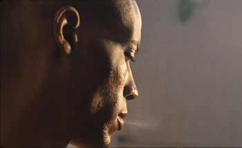 Movie still from “Andrzej Mrozek - Międzysmak” (2019), directed by Łukasz Zabłocki – Extreme Close Up shot, Low angle