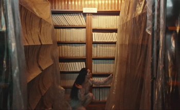 Movie still from “Andrzej Mrozek - Międzysmak” (2019), directed by Łukasz Zabłocki – Wide shot, High angle