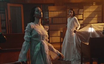 Movie still from “Andrzej Mrozek - Międzysmak” (2019), directed by Łukasz Zabłocki – Medium shot, Low angle