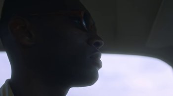 Movie still from “Jordan Hawkins - Lost feat. oghosthaze” (2019), directed by Henry Kinder – Extreme Close Up shot, Low angle