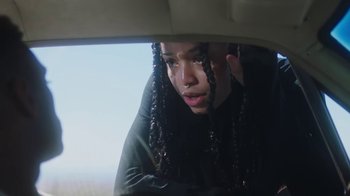 Movie still from “Jordan Hawkins - Lost feat. oghosthaze” (2019), directed by Henry Kinder – Close Up shot, Low angle