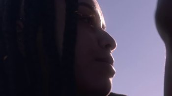 Movie still from “Jordan Hawkins - Lost feat. oghosthaze” (2019), directed by Henry Kinder – Extreme Close Up shot, Low angle