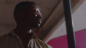 Movie still from “Jordan Hawkins - Lost feat. oghosthaze” (2019), directed by Henry Kinder – Close Up shot, Low angle