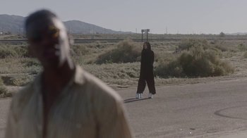Movie still from “Jordan Hawkins - Lost feat. oghosthaze” (2019), directed by Henry Kinder – Extreme Wide shot, Over the shoulder angle
