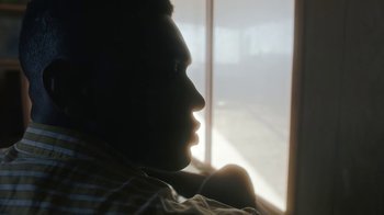 Movie still from “Jordan Hawkins - Lost feat. oghosthaze” (2019), directed by Henry Kinder – Extreme Close Up shot, Low angle