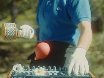 Movie still from “Colectivo Da Silva - Marisol” (2019), directed by Kirkpatrick Buffet – Medium shot, Low angle