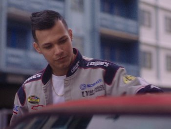Movie still from “G FLIP - I Am Not Afraid” (2019), directed by Lucy Knox – Close Up shot, Low angle