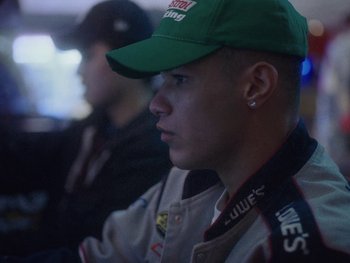 Movie still from “G FLIP - I Am Not Afraid” (2019), directed by Lucy Knox – Close Up shot, Low angle