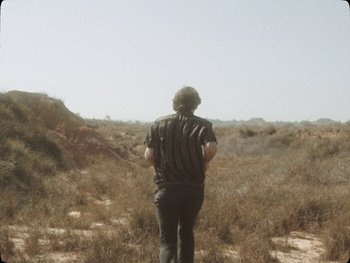 Movie still from “Los Ojos - Por wasap” (2019), directed by Kirkpatrick Buffet – Wide shot, High angle