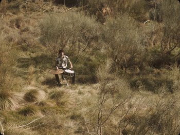 Movie still from “Los Ojos - Por wasap” (2019), directed by Kirkpatrick Buffet – Extreme Wide shot, Overhead angle