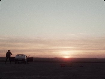 Movie still from “Los Ojos - Por wasap” (2019), directed by Kirkpatrick Buffet – Extreme Wide shot, High angle