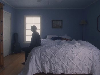 Movie still from “Gracie Gray - Morphine” (2019), directed by Michael Priestley – Wide shot, High angle